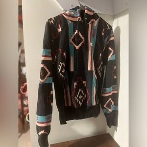 *VINTAGE* Champion Aztec Pattern Hoodie